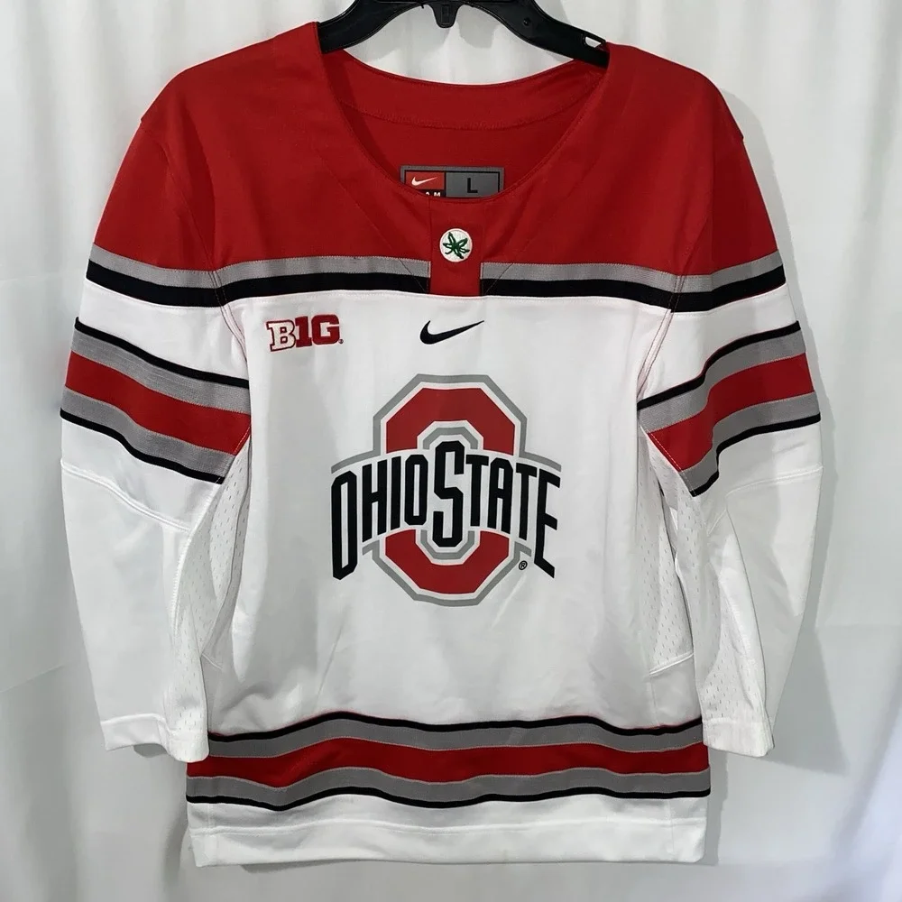 Nike Ohio State Buckeyes Hockey Jersey Youth Size Large